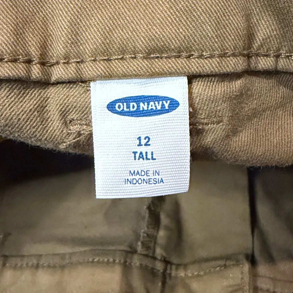 Old Navy- NWT Women's Chino Utility Straight Leg Rye Brown Pants- Size 12 TALL - Image 3