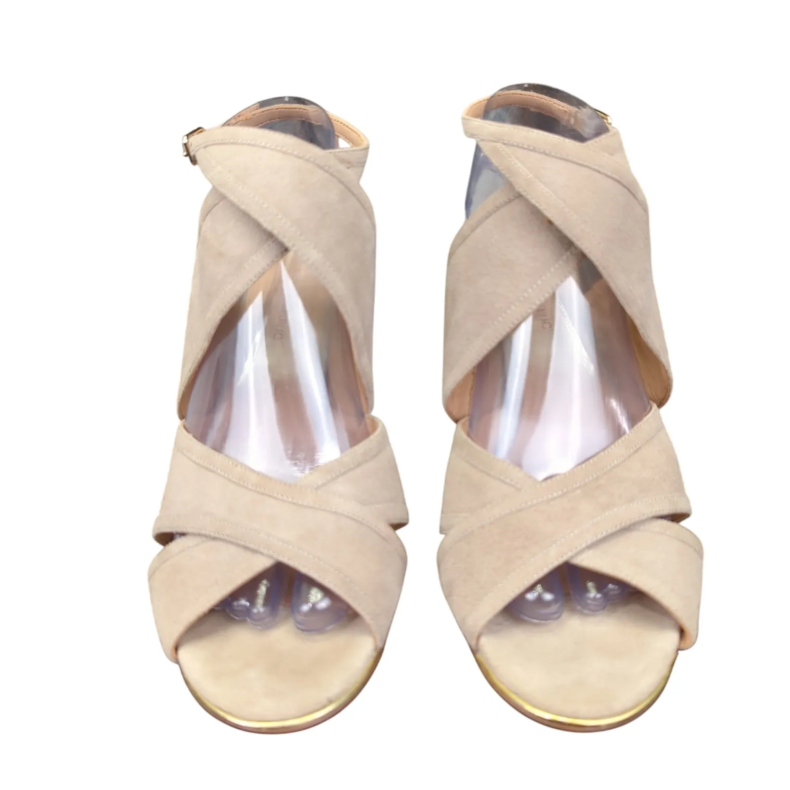 Banana Republic Jacee Suede Ankle Wrap Heels Stiletto Gladiator Women's 9.5 4-In - Image 3