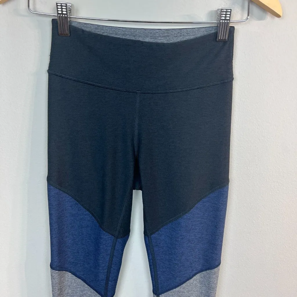 Outdoor Voices Leggings XS Colorblock Gray Blue 7/8‎ Springs Yoga Active - Image 2
