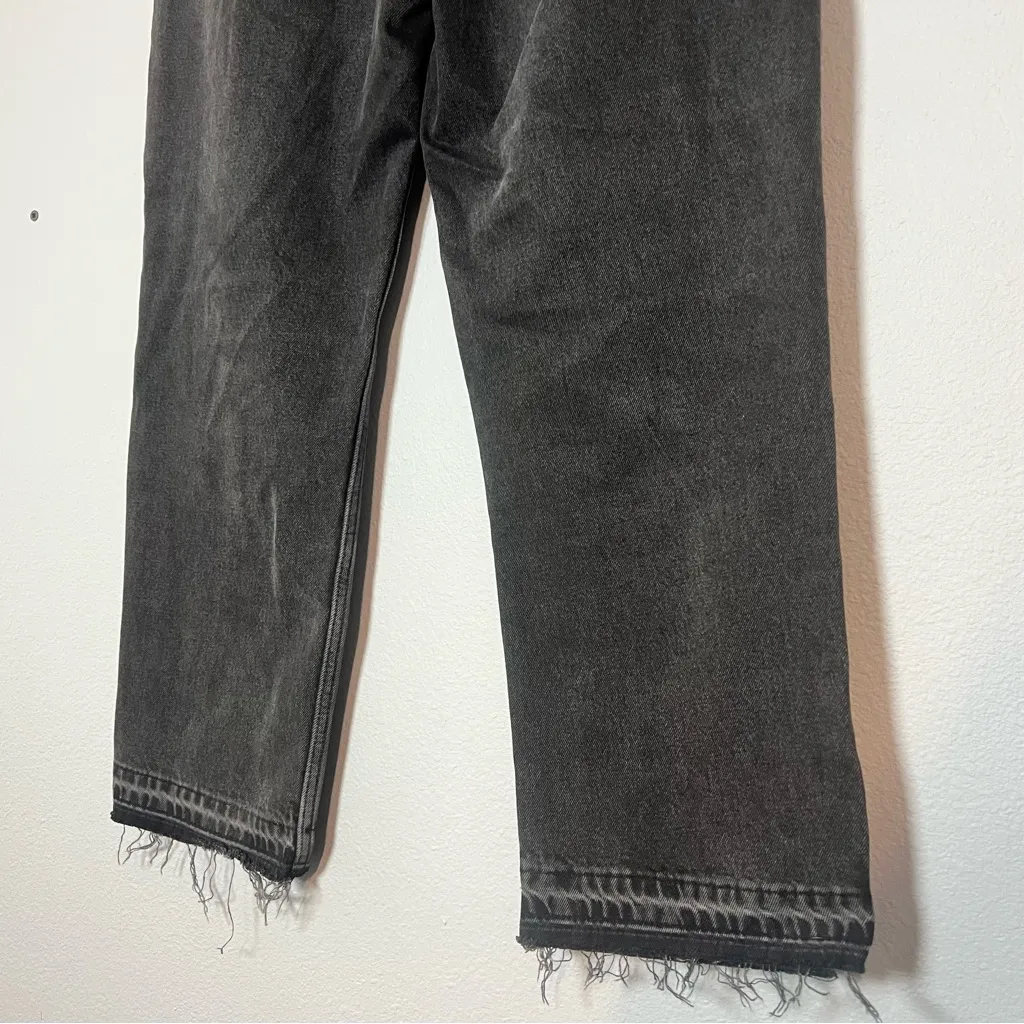 We the Free People Lita Ankle Straight Jean Faded Black Size 29 Distressed - Image 11