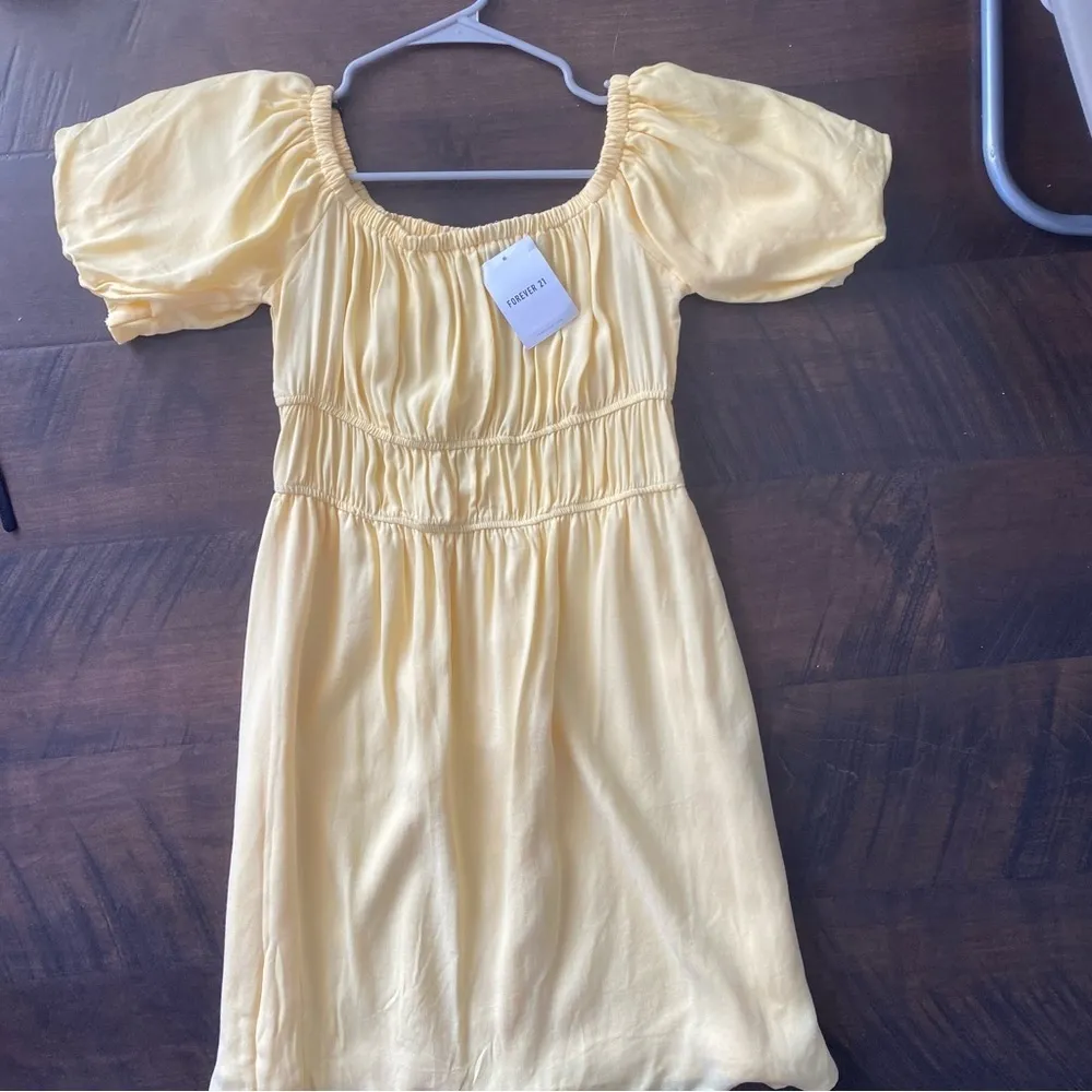(3/$40 Item) Forever 21 Yellow Babydoll Dress Size S! NWT - Image 5