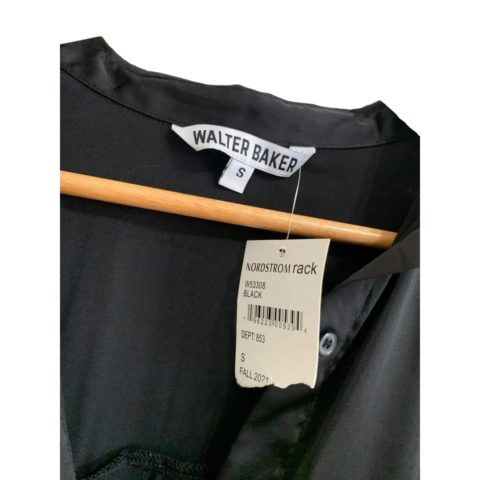 Walter Baker  Bella Patch Pocket Shirt Black Size Small‎ NWT - Image 5