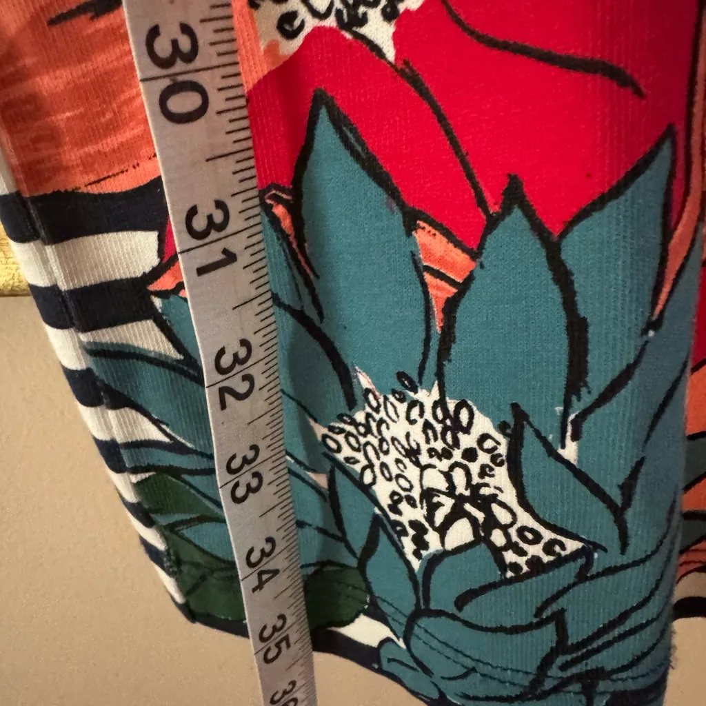 Tory Burch Striped Floral Dress - Image 9