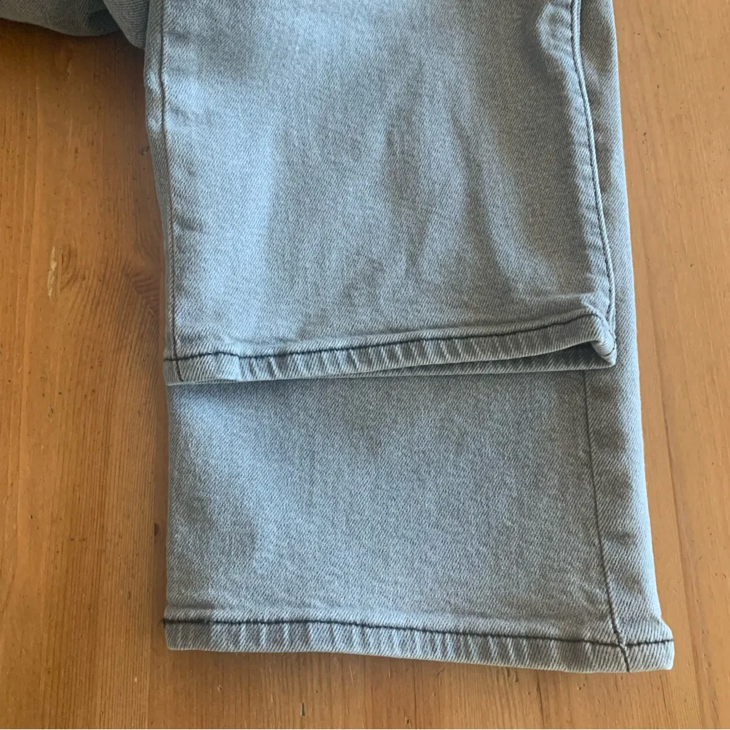 Levi’s Ribcage Straight Ankle Button Fly High Rise Gray Wash Jeans Size 27 - Image 9