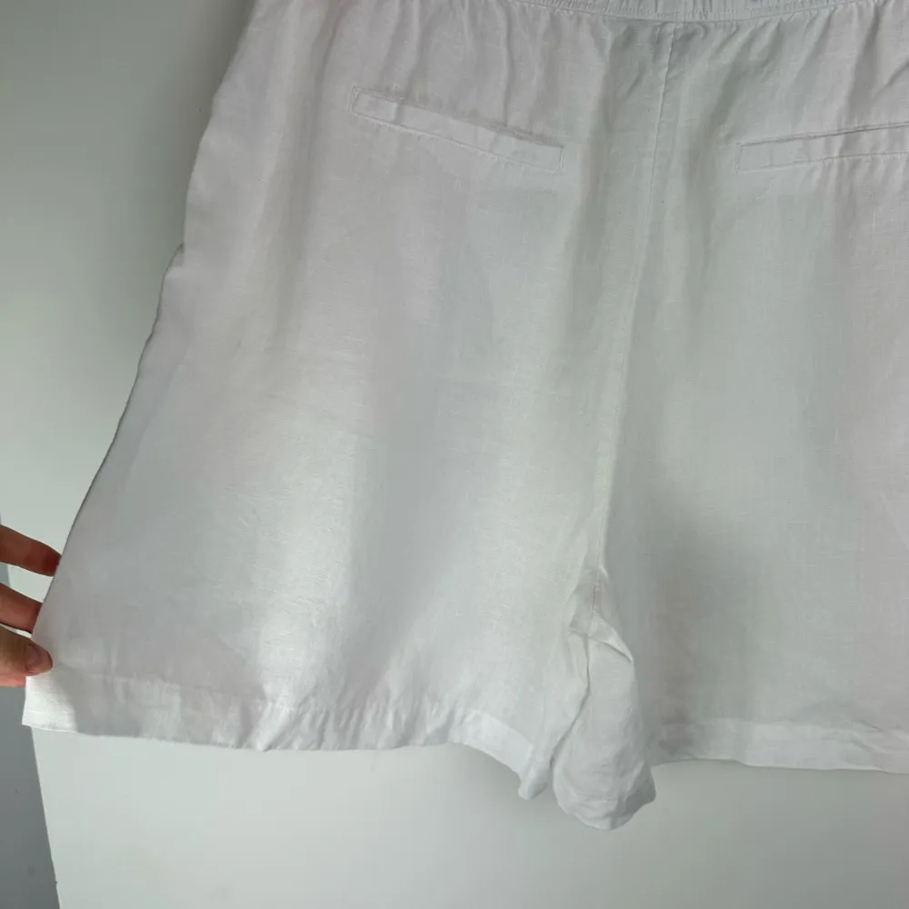 Tahari 100% Linen High Waisted Relaxed Shorts Sz XL Lagenlook - Image 11