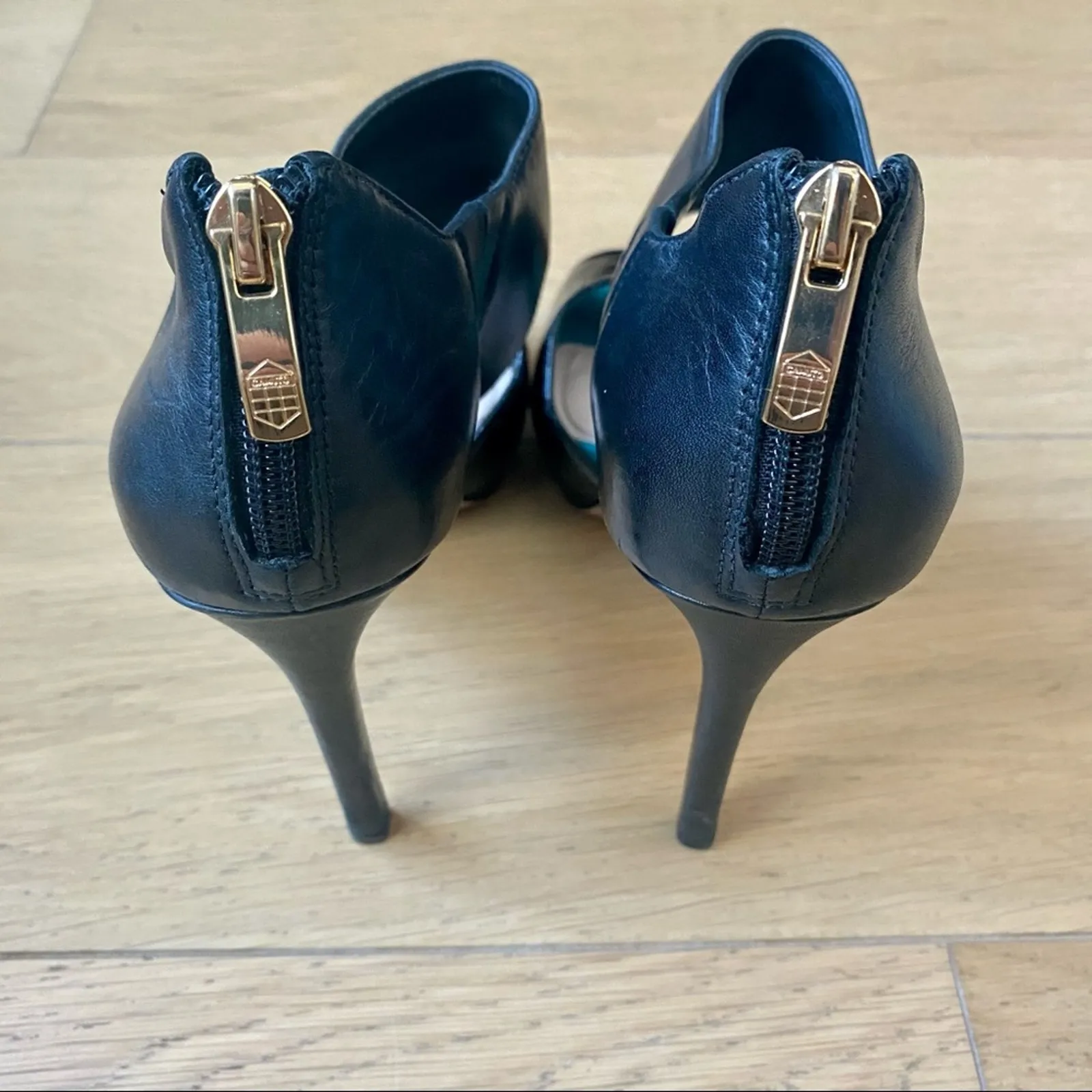 Vince Camuto Mixed Patent Leather Canaday D’Orsay Heels - Image 4