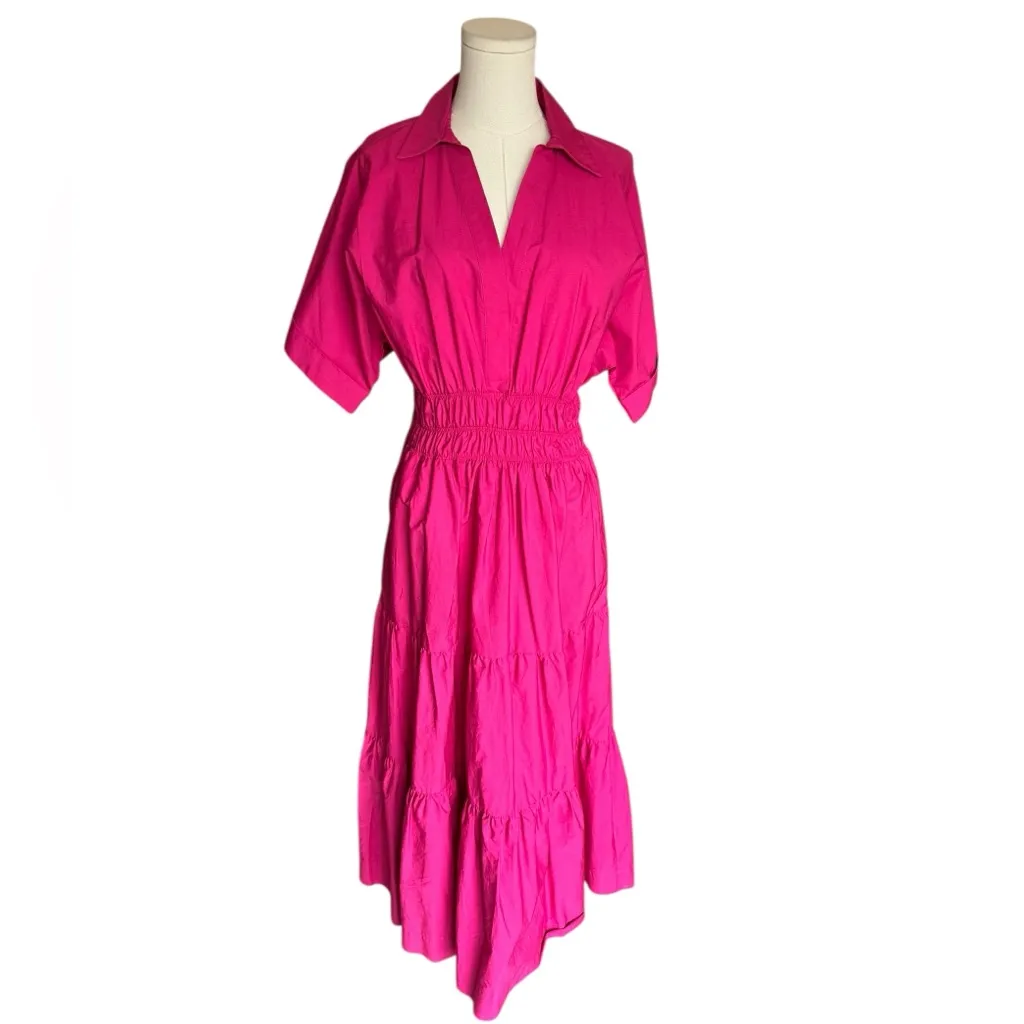 Anthropologie - NWT The Somerset Maxi Dress in Hot Pink Sz S - Image 3