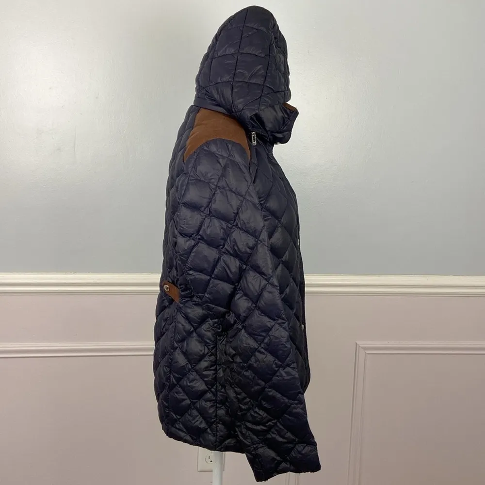 Ralph Lauren Small Iconic Puffer Down Jacket Polo RRL Hunting Coat Sz M Hooded, - Image 8