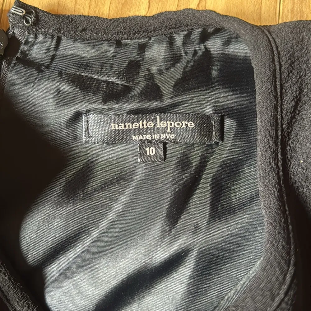 Black Sheath Cocktail Dress with 3/4 Sleeves - Image 3