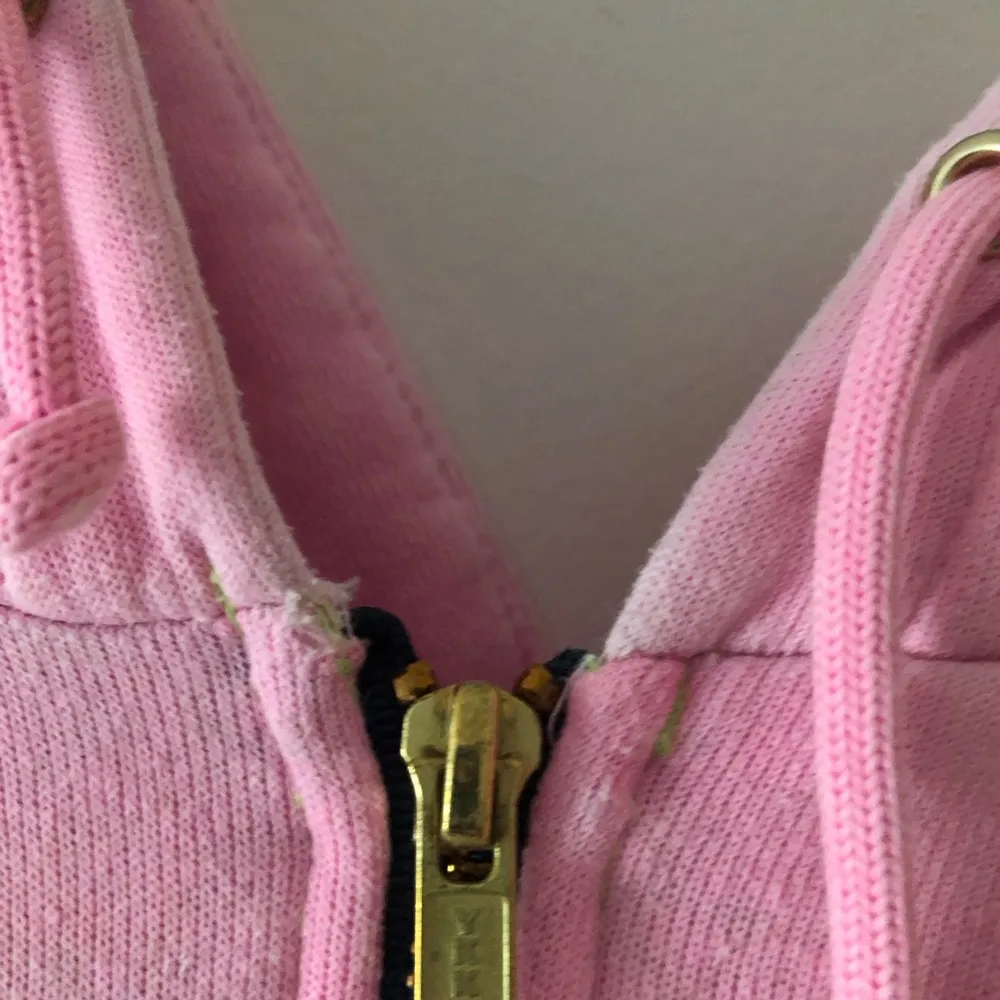 Aviator Nation 5 Stripe Hoodie in Heather Pink Rainbow Stripe Size Medium READ - Image 8