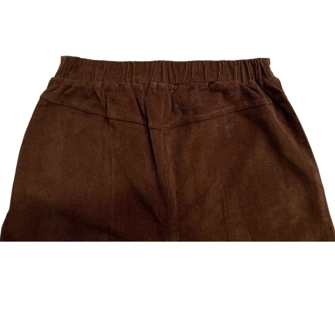 Self Esteem trousers Juniors Women’s 26” medium Corduroy Brown Flared Pants nwt - Image 7