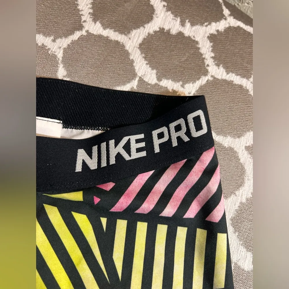 Nike Pink and Yellow Athletic Shorts athletic athleisure summer colorful beach - Image 3