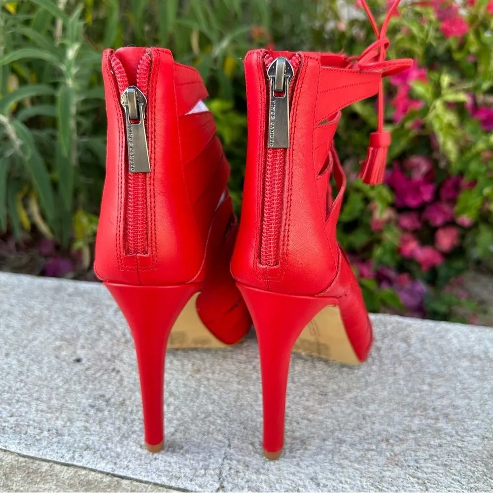 Womens Vince Camuto Narrital Lace Up Caged Dress Sandals - Image 5