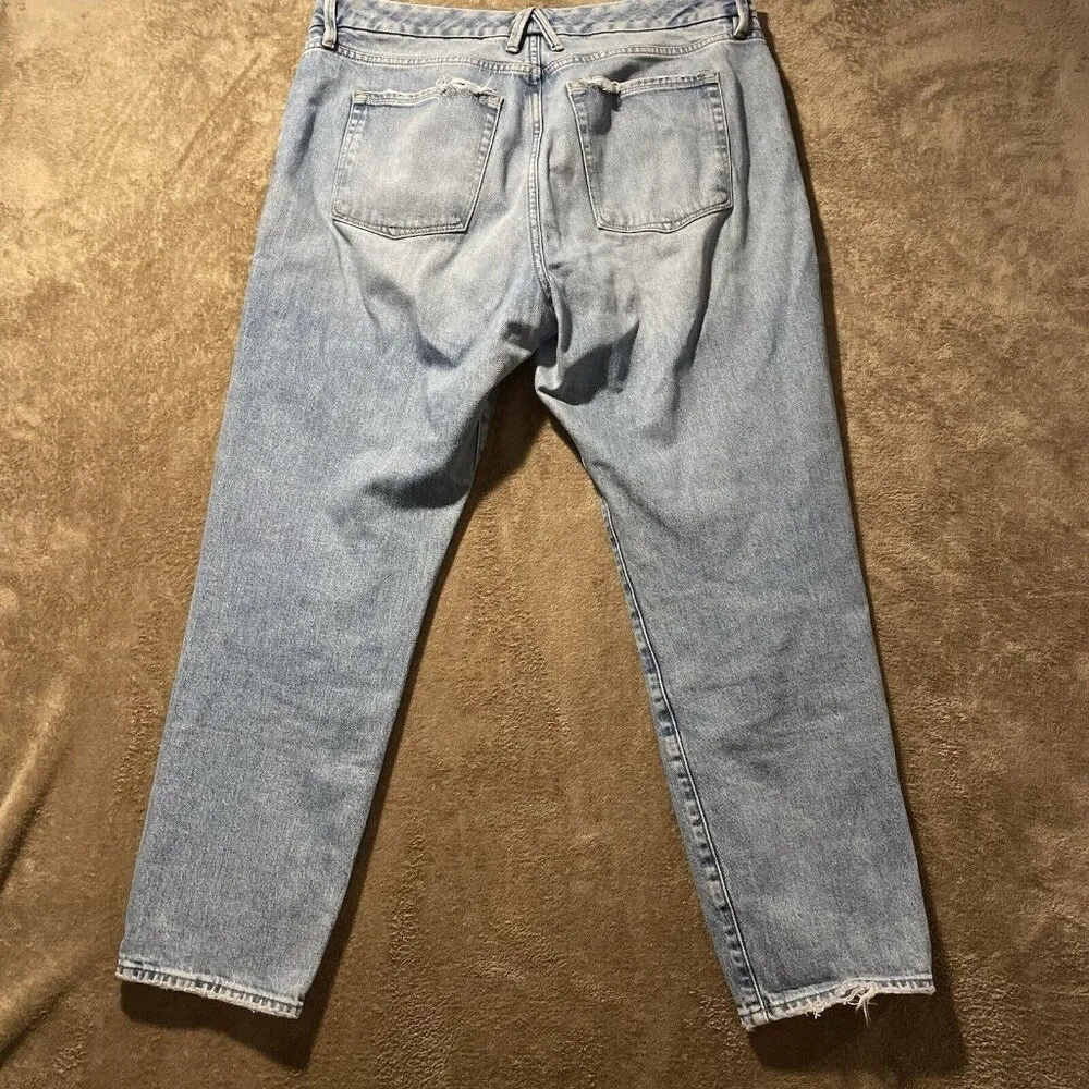 Good American Jeans Womens Sz 15 THE WEEKENDER JEAN GGHNF235T Blue864 High Rise - Image 6