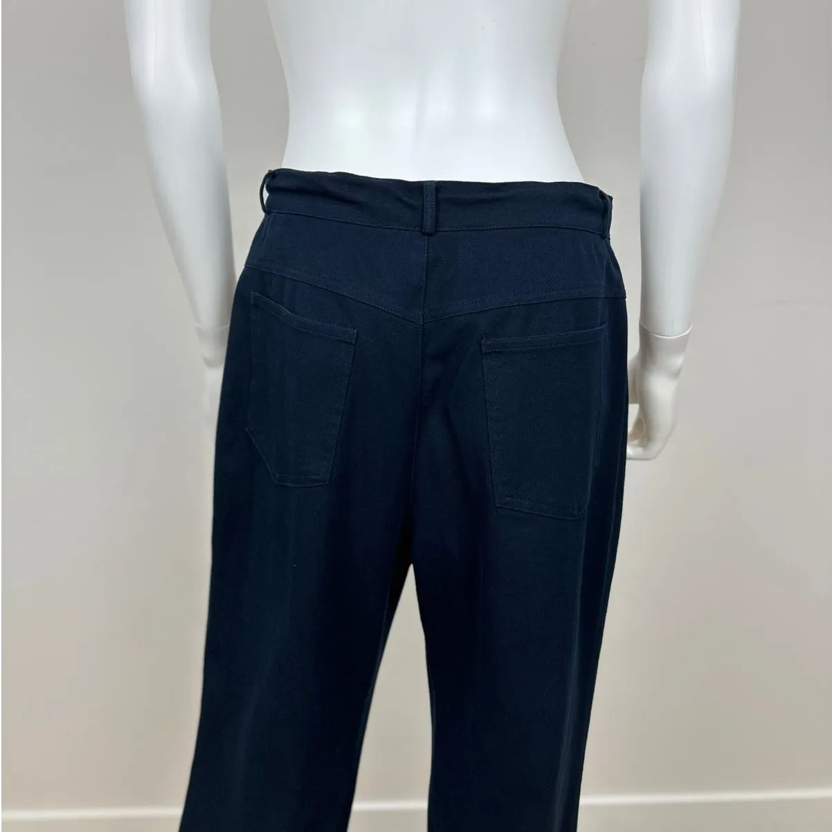 Vintage St. John Sport By Marie Gray Made in USA Classic Straight Pant Navy US 8 - Image 6