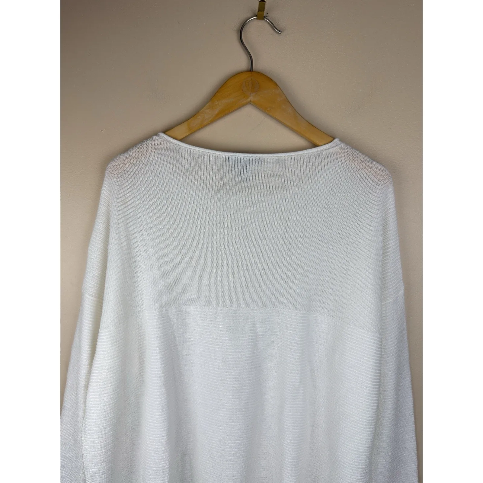 Eileen fisher women’s XL White long sleeve Top 100% Tencel knit blouse shirt - Image 6