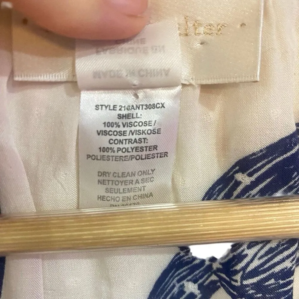 Corey Lynn Calter Anthropologie wild flamingo top size small Blue - Image 6