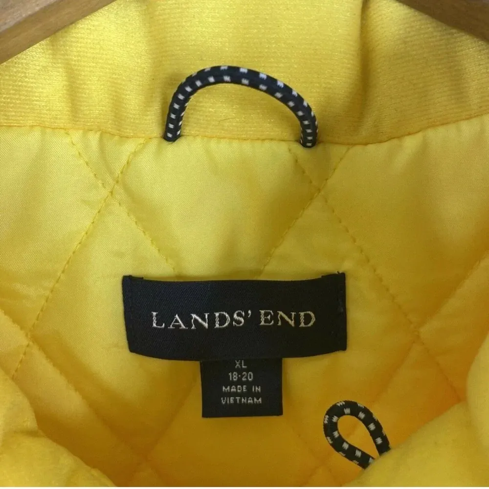 Lands’ End Water Proof Water Resistant Insulated Coat Jacket 18/20 with Hood - Image 3