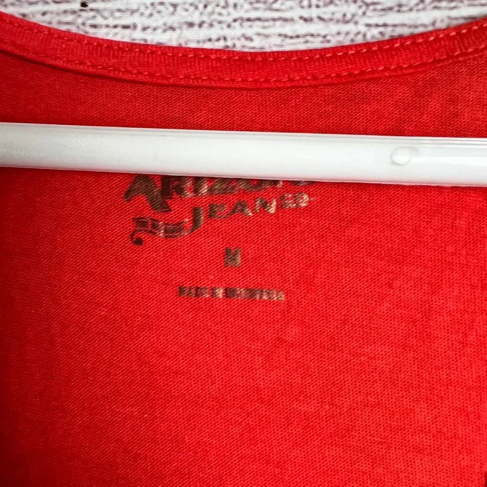 Arizona Jeans Company Womens Sleeveless Graphic Racerback Tank Sz M - Image 5