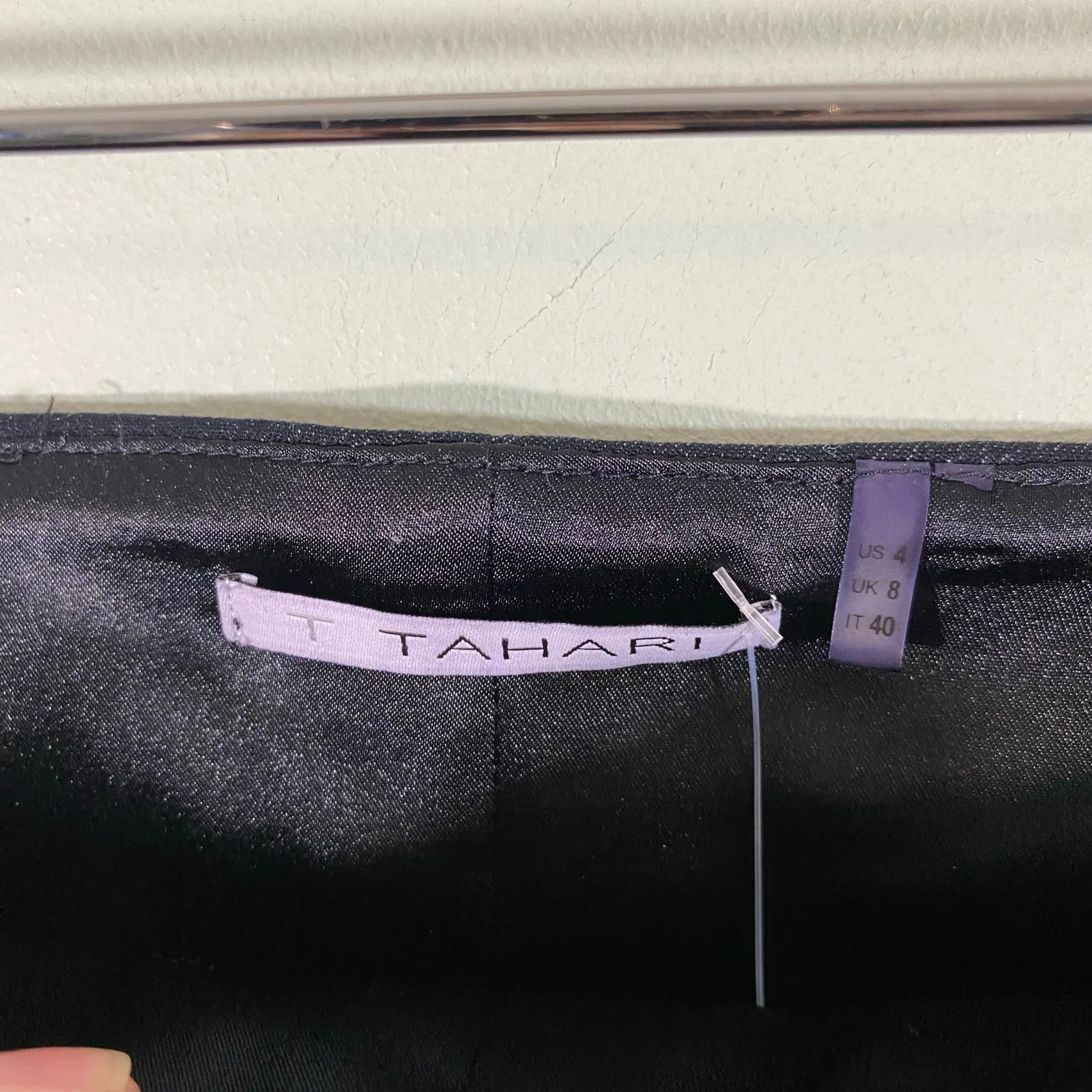 T by Tahari Women Indigo Pencil Mini Ramsy Skirt Size 4 NWT - Image 6