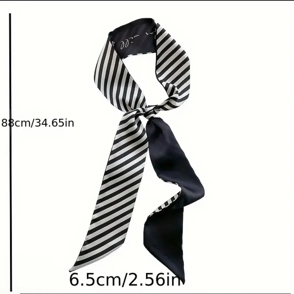 Exquisite Satin Silky Chic Style Black White Selection Twillys‎ - Image 8