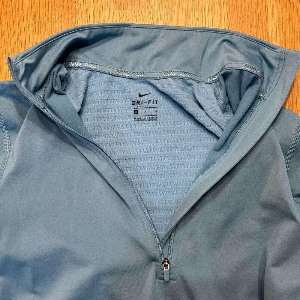 Nike Dri Fit Medium Blue Athletic Jacket Pullover - Image 3