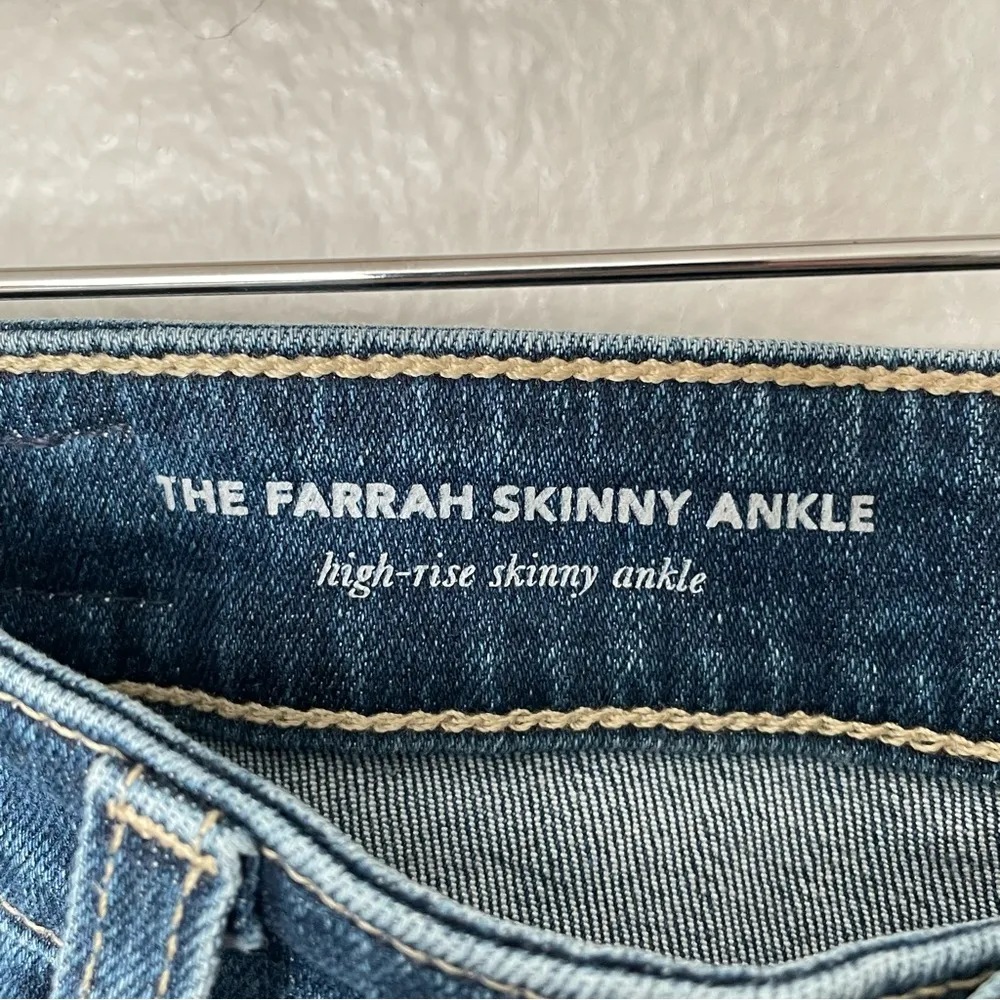 Adriano Goldschmied The Farrah Skinny Ankle High-Rise Ag-ed Denim Jeans Sz 28R - Image 2