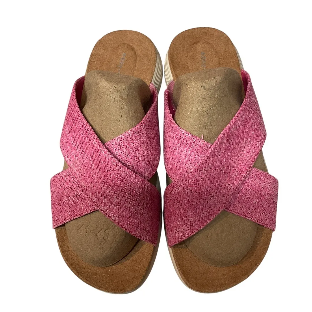 Easy Spirit Women's Taite Square Toe Casual Flat Sandals Dark Pink Size 9.5 NWB - Image 3