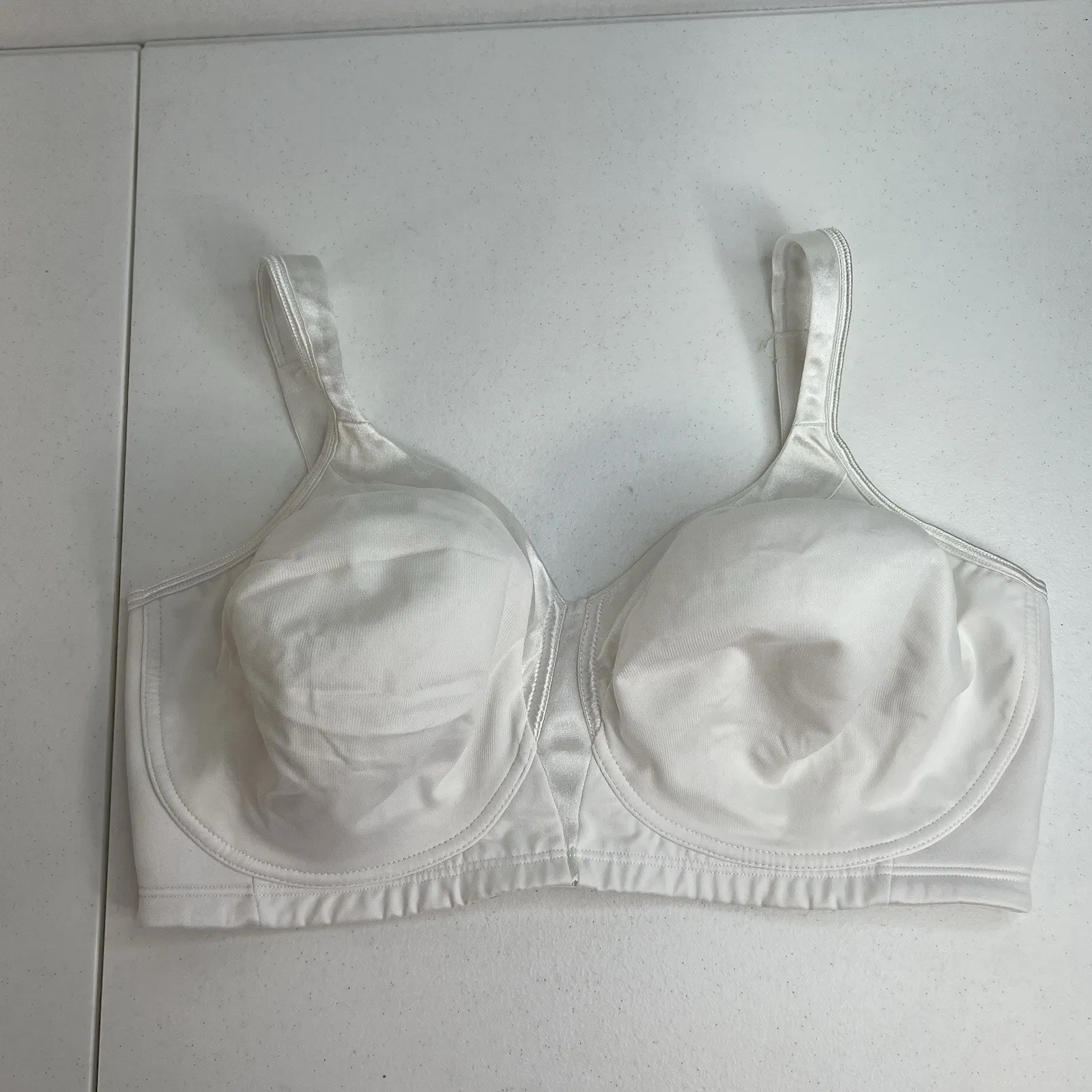 Playtex 18 Hour Size 38DDD Bra Silky Soft Smoothing Wireless White 4803 Womens - Image 3