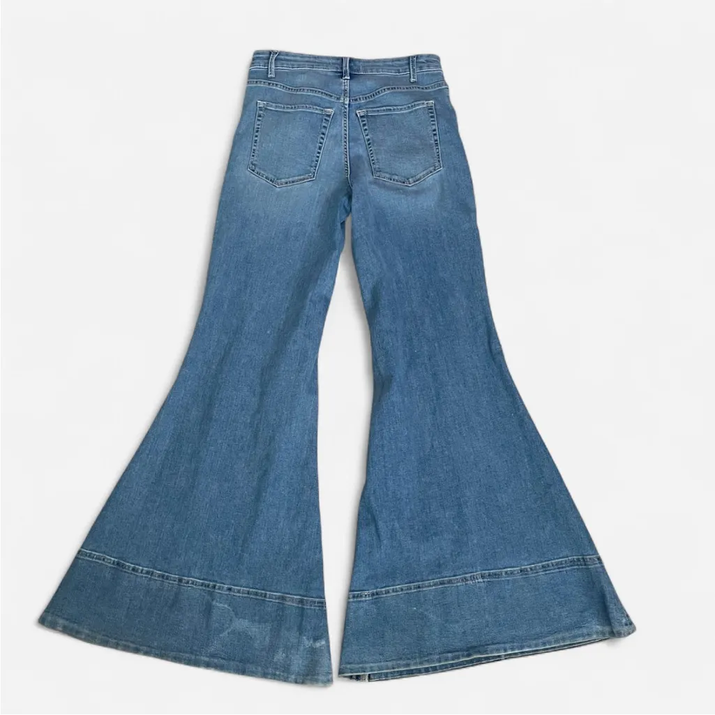 Free People We The Free La Rosa Flare Jeans Bell Bottoms Size 28 - Image 12