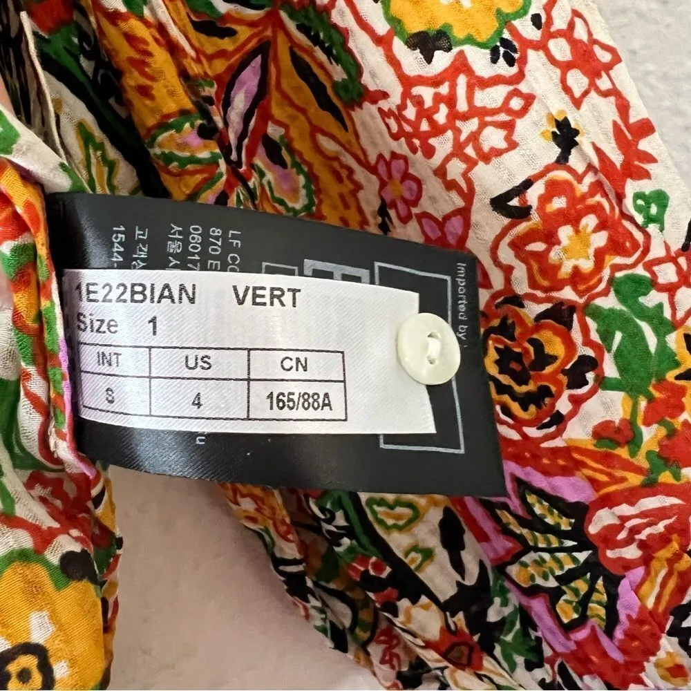 Ba&sh Bianca Blouse In Vert Small NEW - Image 12