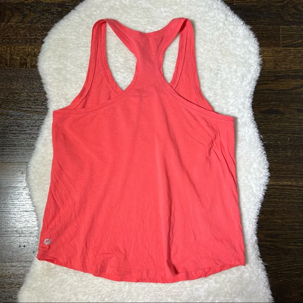 Fabletics Coral Pink Racerback Workout Tank Top - Image 5