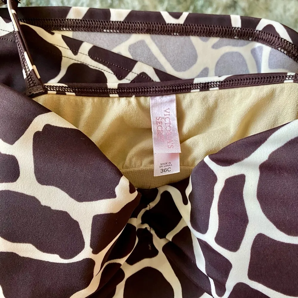 Victoria’s Secret Giraffe Tankini Top 36C - Image 3