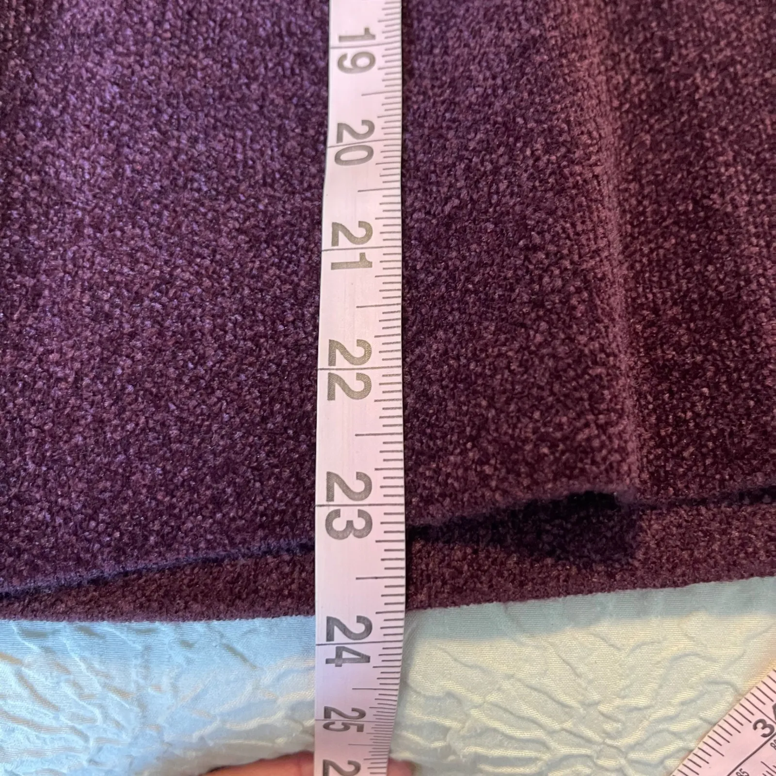 Adrienne Vittadini Women Burgundy Chenille Blazer Jacket Medium Button Front NWT - Image 8