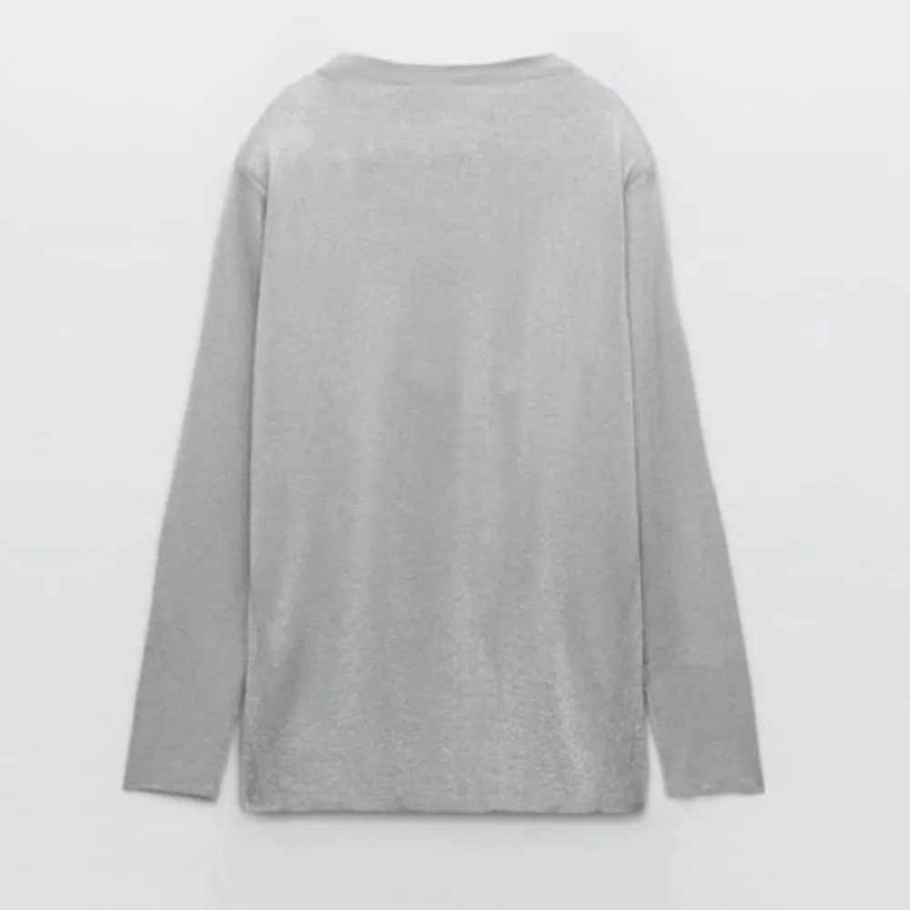 NWT ZARA KNIT TOP WITH PADDED SHOULDERS AND METALLIC THREAD SMALL - Image 5