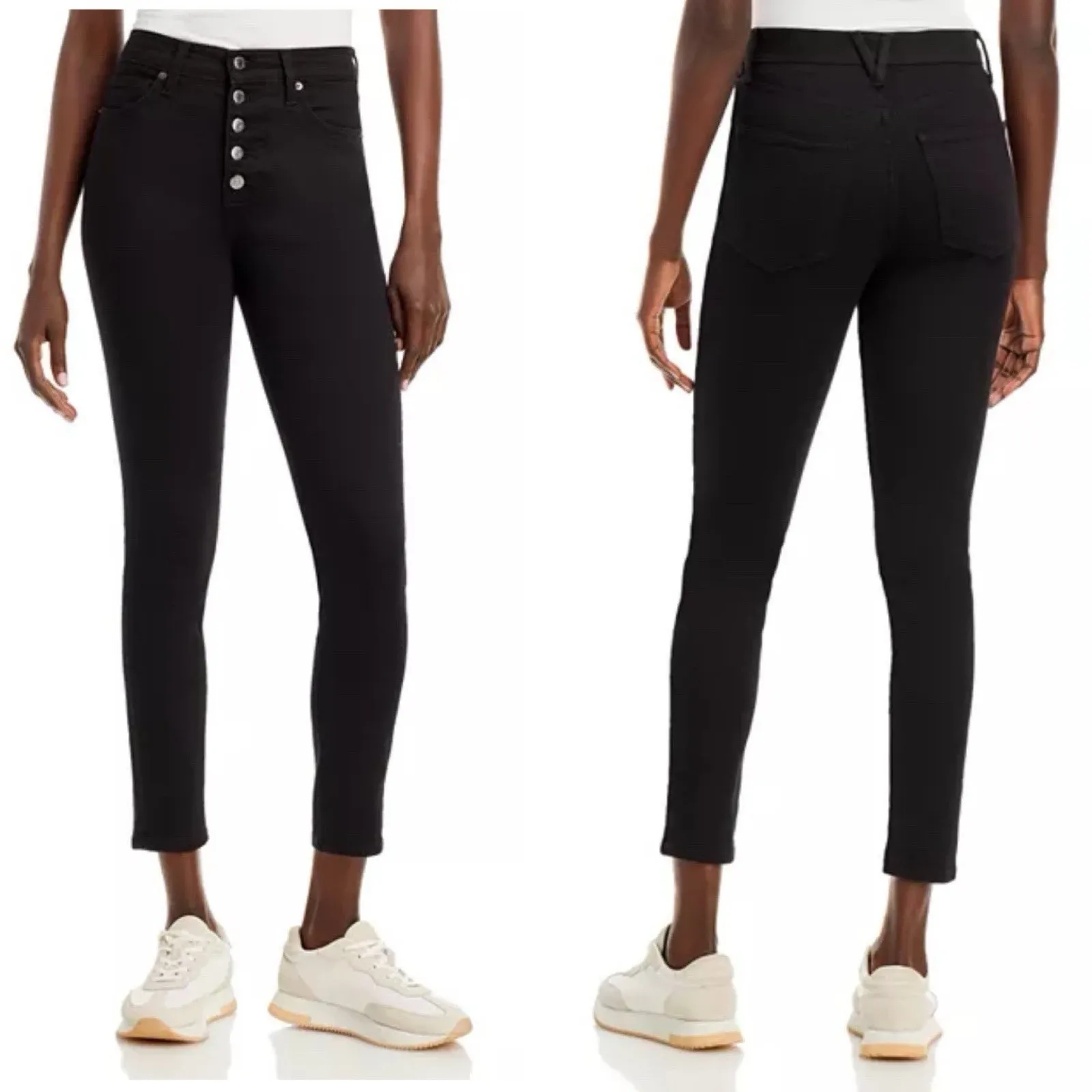 Veronica Beard Maera skinny Jans Onix Black Size 27 classic chic minimalist - Image 14