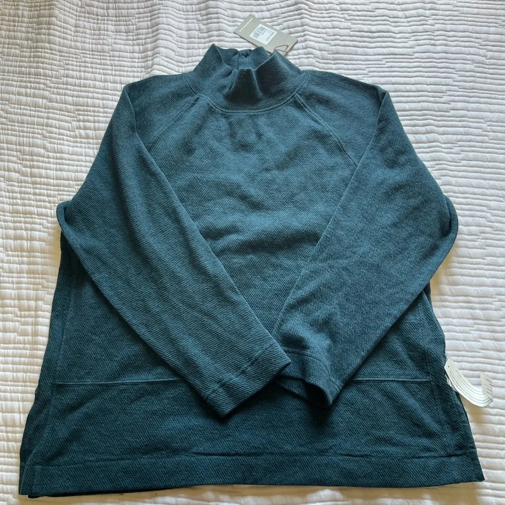 FUNNEL-NECK TUNIC Double cotton jersey - Image 5