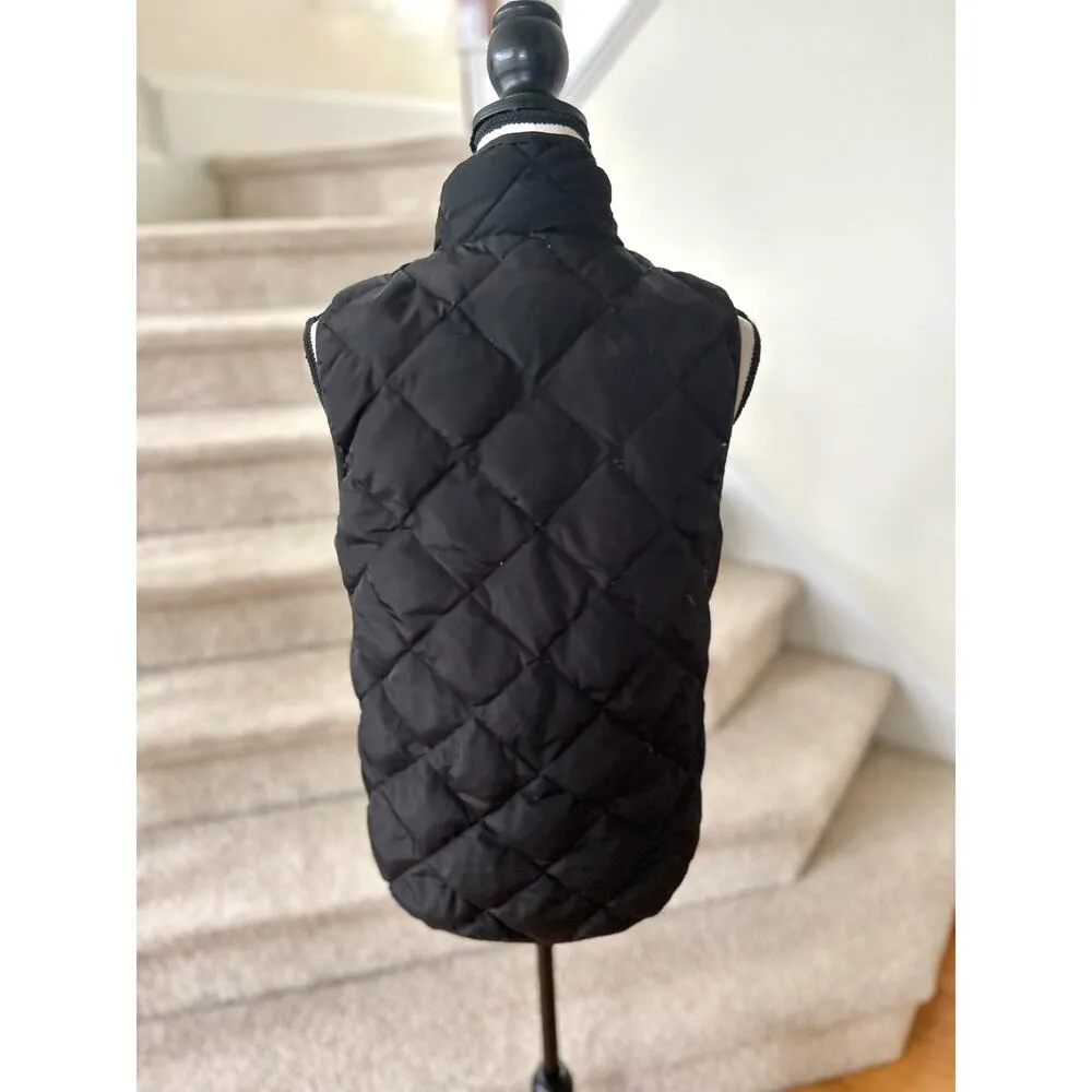 Woolrich Black Quilted Duck Down Fill Zip Up Vest - Image 4