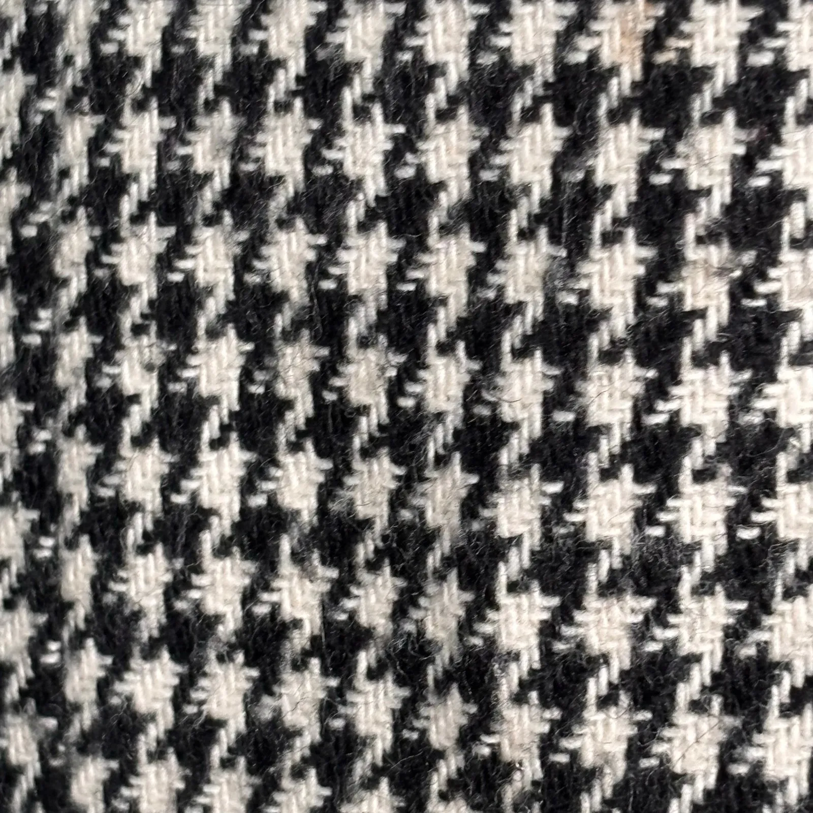 Vintage 80s Dumas Black White Houndstooth Wool Blazer USA Union Made Medium - Image 10