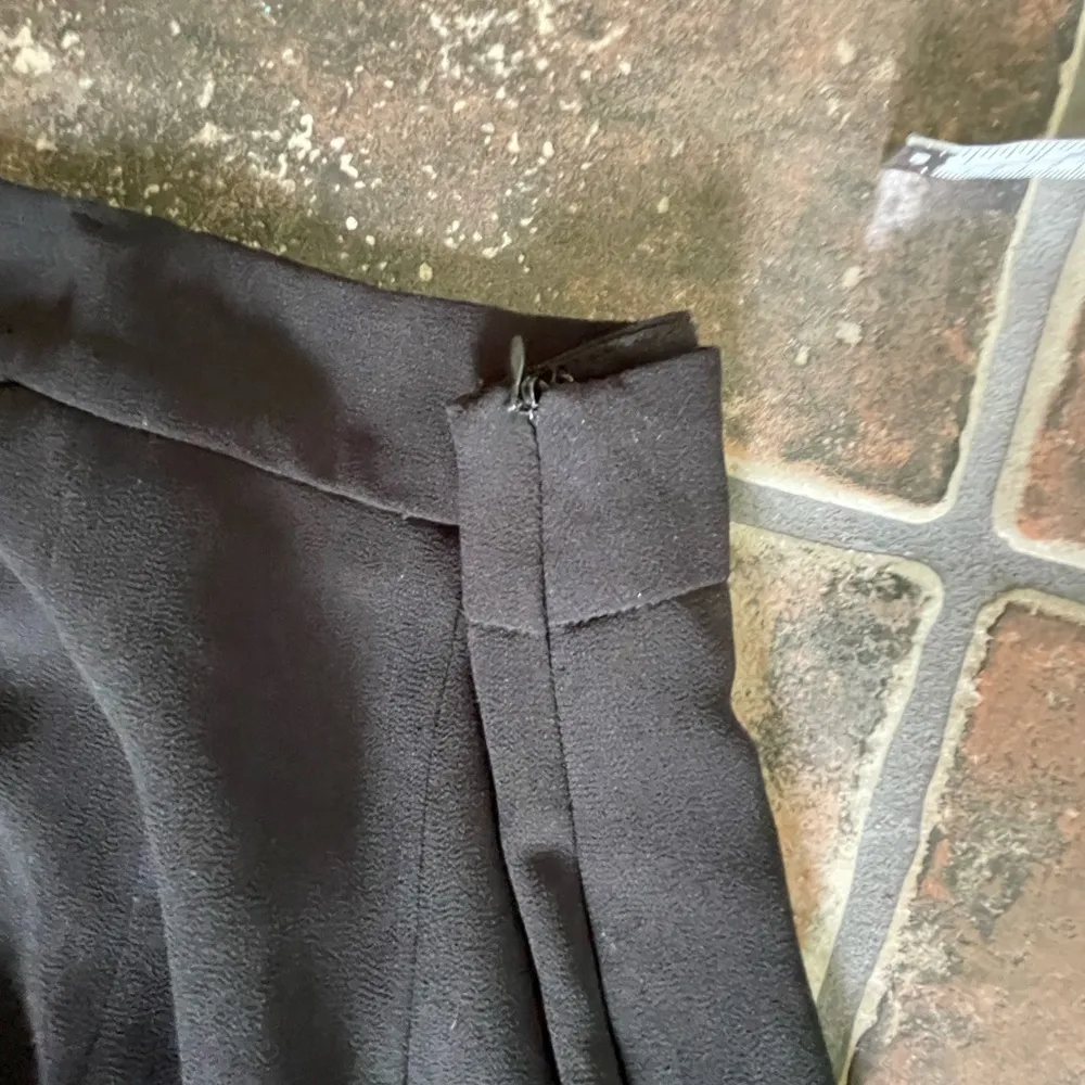 Marina Front Split Evening Trousers Wide Leg Pants Size M Black Size M - Image 6
