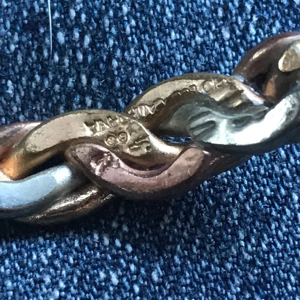 Braided Cuff Bracelet, Gold, Silver & Copper - Image 4