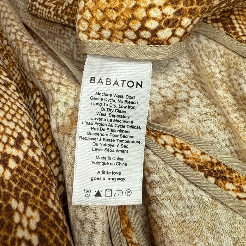 Babaton Power Hip Blazer Macaulay Snake Print size 4 - Image 3