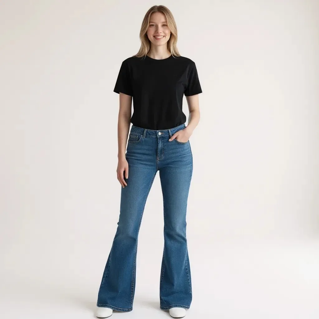 Vintage Y2K Calvin Klein Jeans Light Wash Flare Denim Women’s Size 9 Fits a 26 - Image 12