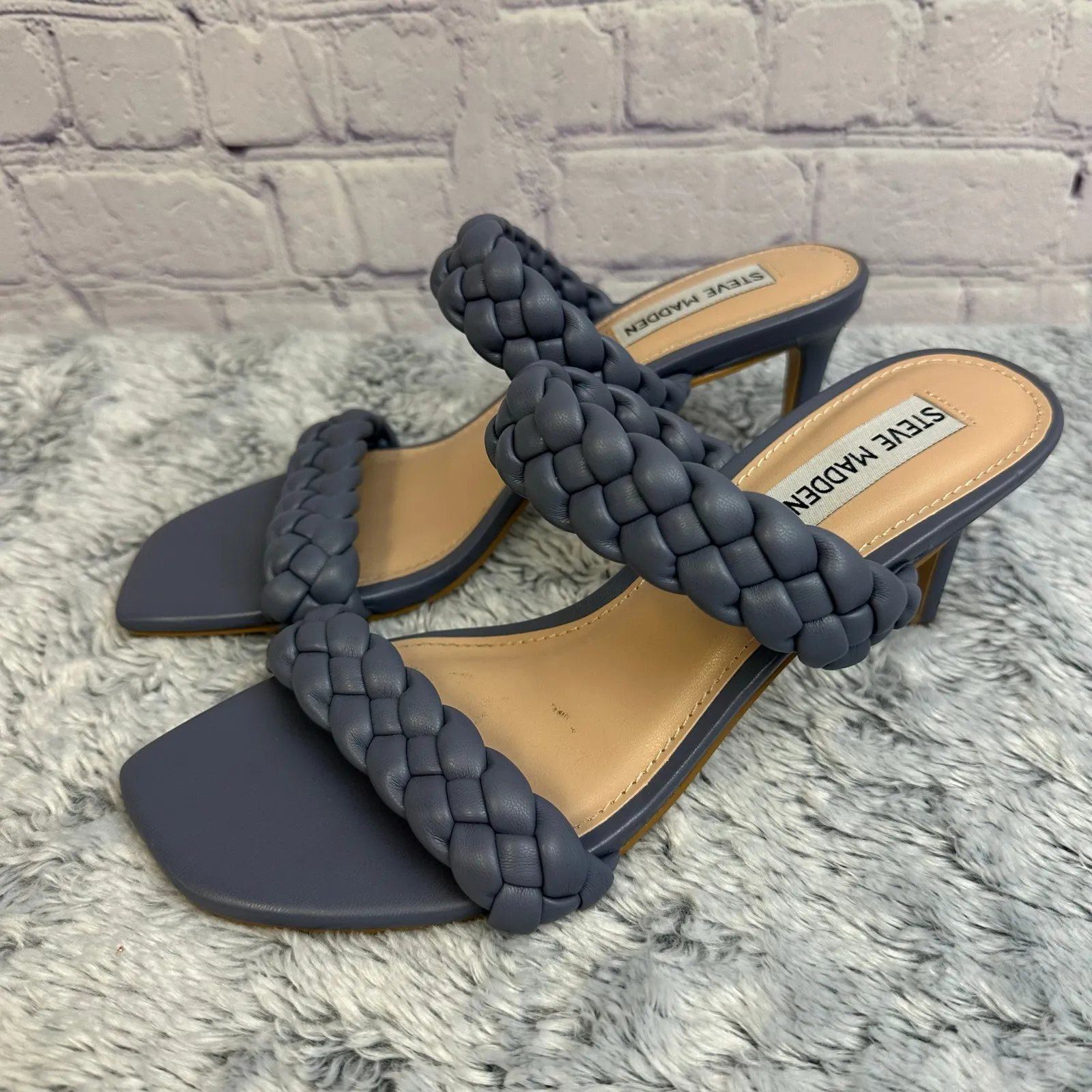 Steve Madden Kenley Braided Heels Purple Size 7 Formal Going Out Party - Image 5