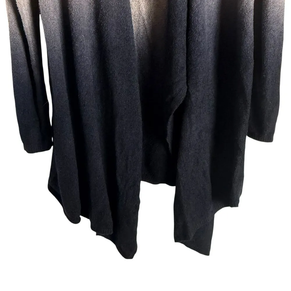 Barefoot Dreams CozyChic Lite Calypso Wrap Open Cardigan Sweater Gray Ombre M - Image 4