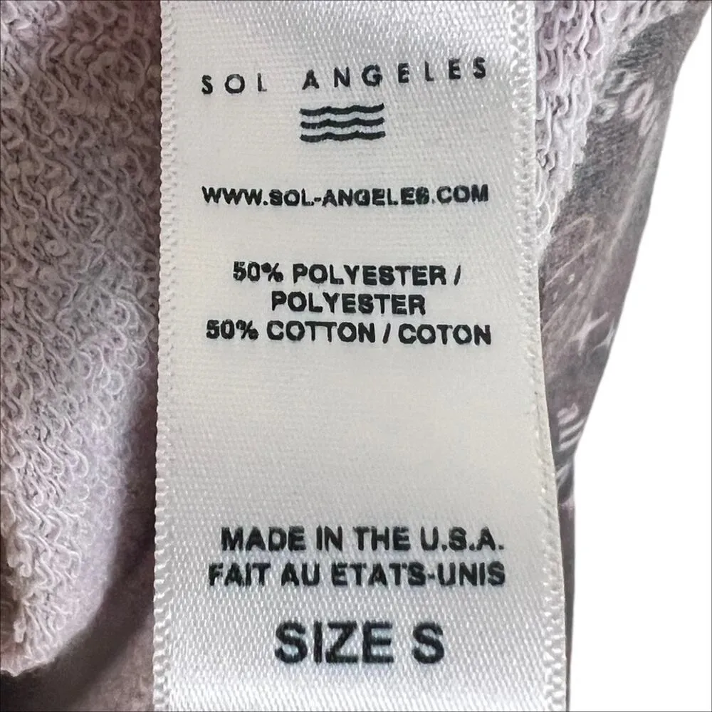 Anthropologie Sol Angeles Good Vibes Fortune Stars Graphic Sweatshirt Size Small - Image 7