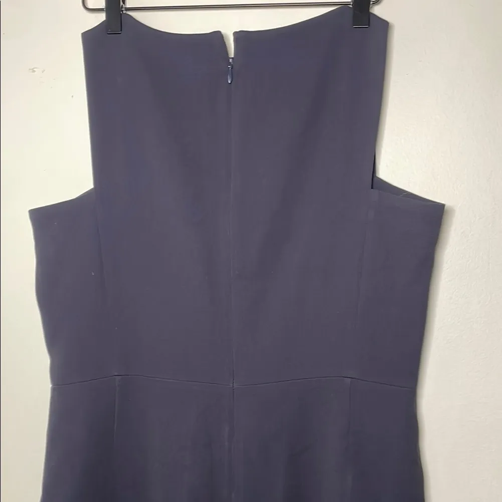 Tory Burch Black Sheath Mini Dress V-Neck Sleeveless - Image 5