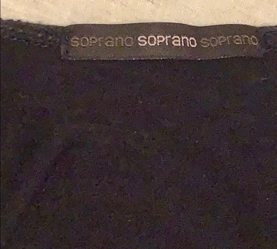 Cream Turquoise Coral Beaded Scoop Neck Black Dress Empire Waist Medium - Image 6