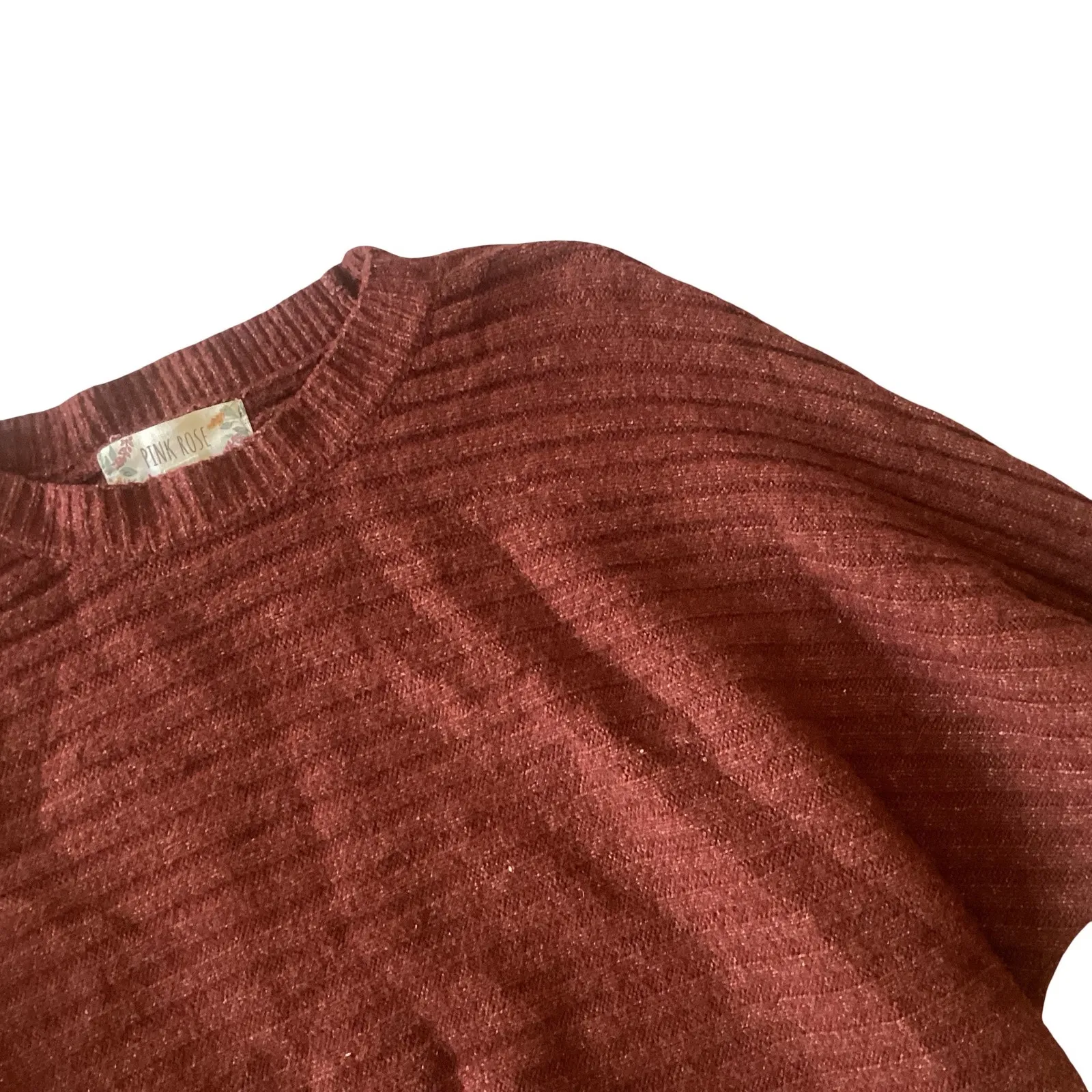 Pink Rose Cropped Sweater - Image 4