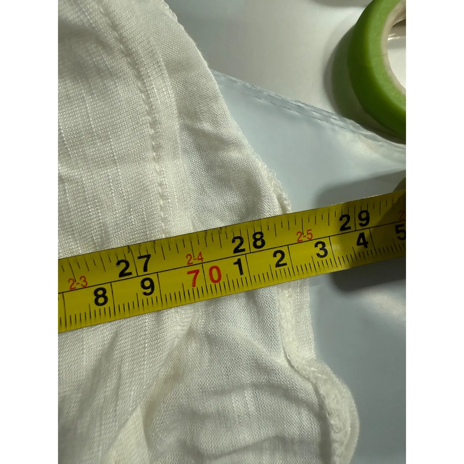 Free People Cream‎ Embroidered Lace Up Tunic Top Bell Sleeve Boho - Image 8